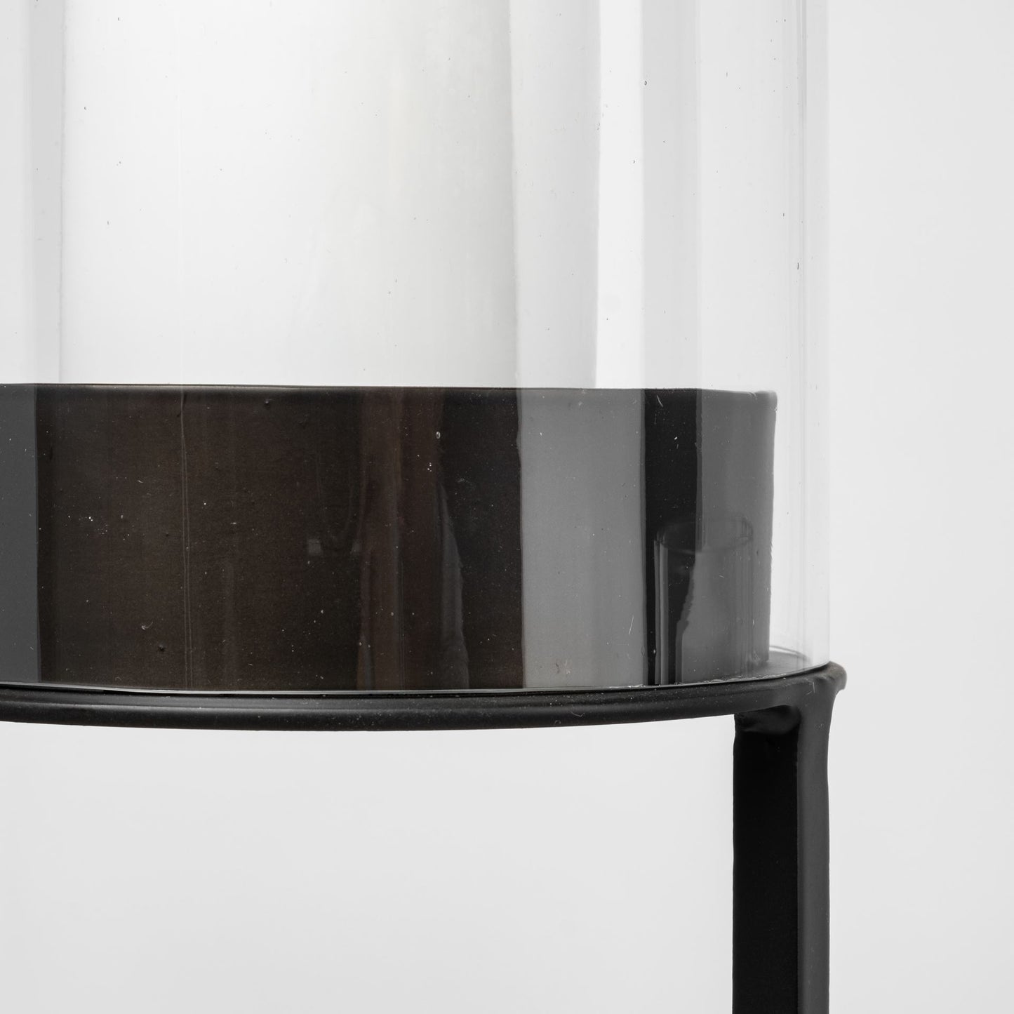 Salah I Small Black Iron Table Candle Holder