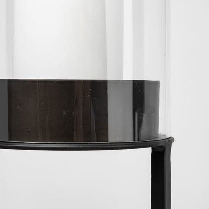 Salah I Small Black Iron Table Candle Holder