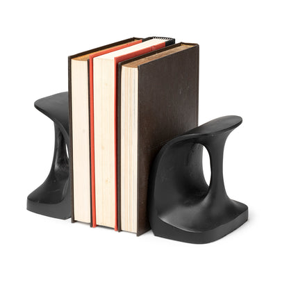 Last Cobbler's (Set of 2) 8L x 6W Black Shoemaker Tool Bookends
