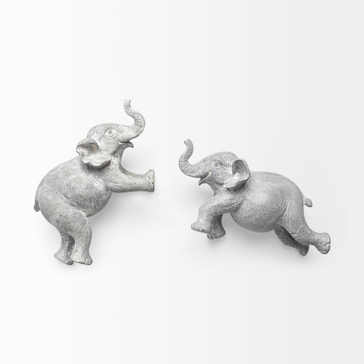 Maynard I Set of 2 Grey Elephant Wall Decorations