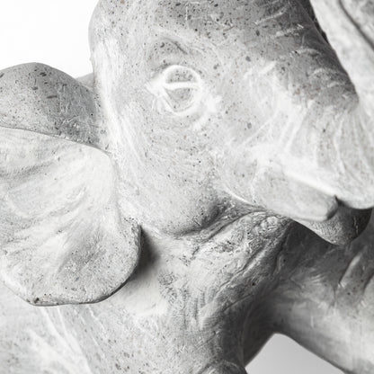 Maynard I Set of 2 Grey Elephant Wall Decorations