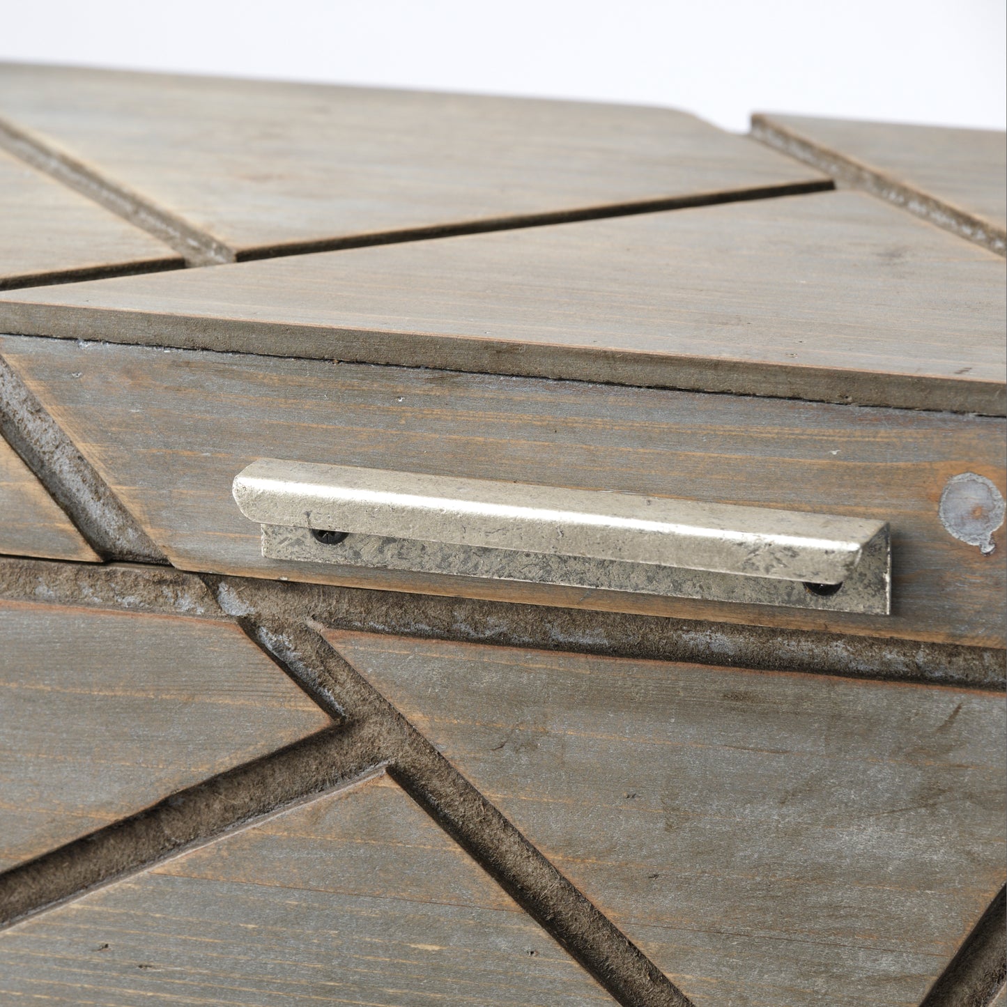 Niobe (Set of 2) 16L x 11W Gray Wooden Nesting Boxes