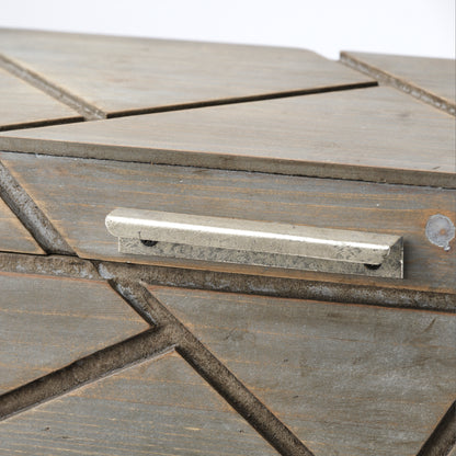 Niobe (Set of 2) 16L x 11W Gray Wooden Nesting Boxes