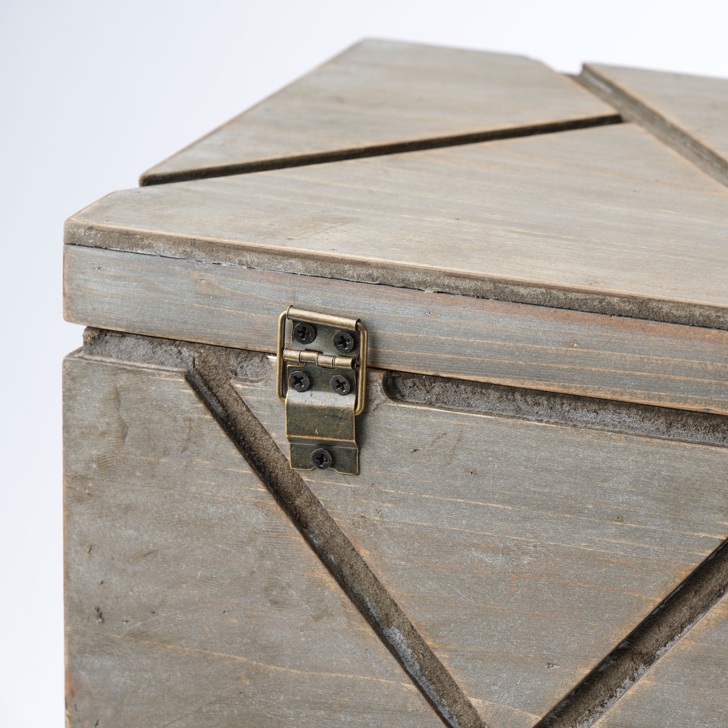 Niobe (Set of 2) 16L x 11W Gray Wooden Nesting Boxes