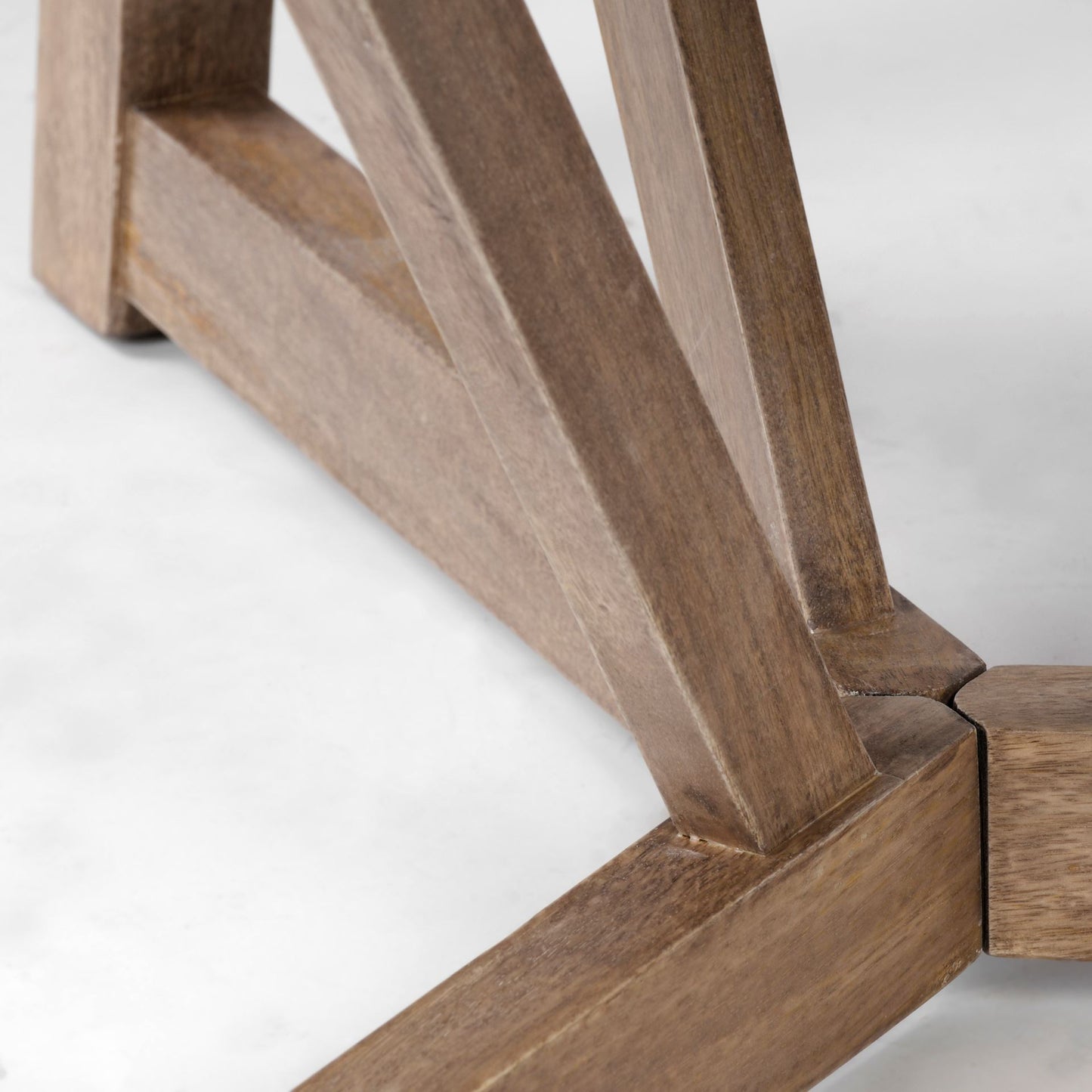 Legolas I 60" Round Brown Solid Wood Top & Base Dining Table