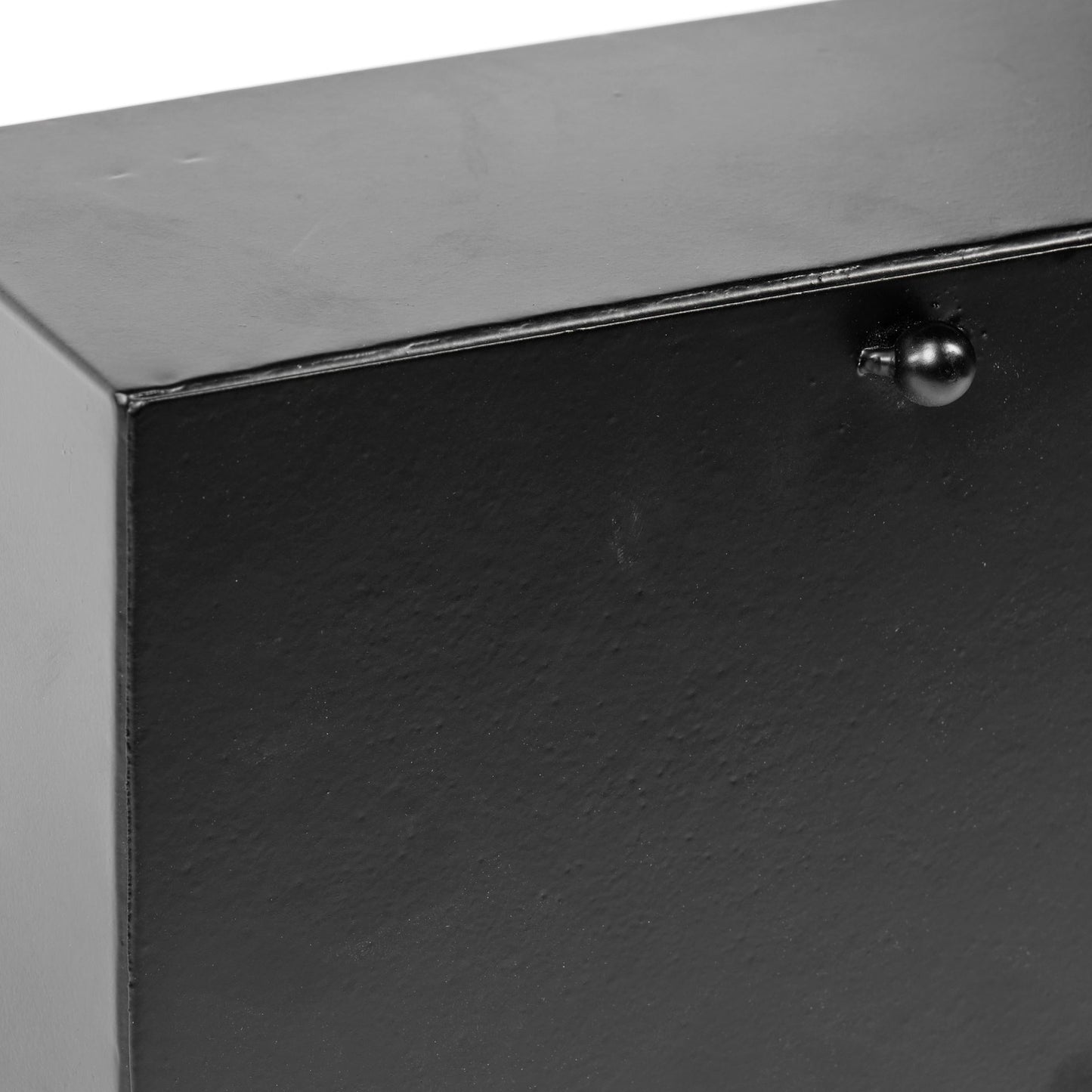 Lita Black Metal Rectangular Table Clock