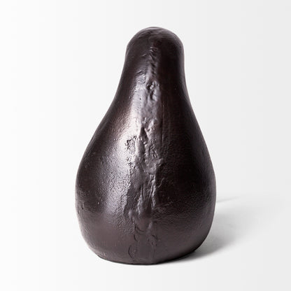 Dodo Kiwi 7L x 4W Black Cast Aluminum Mauritian Bird Sculpture