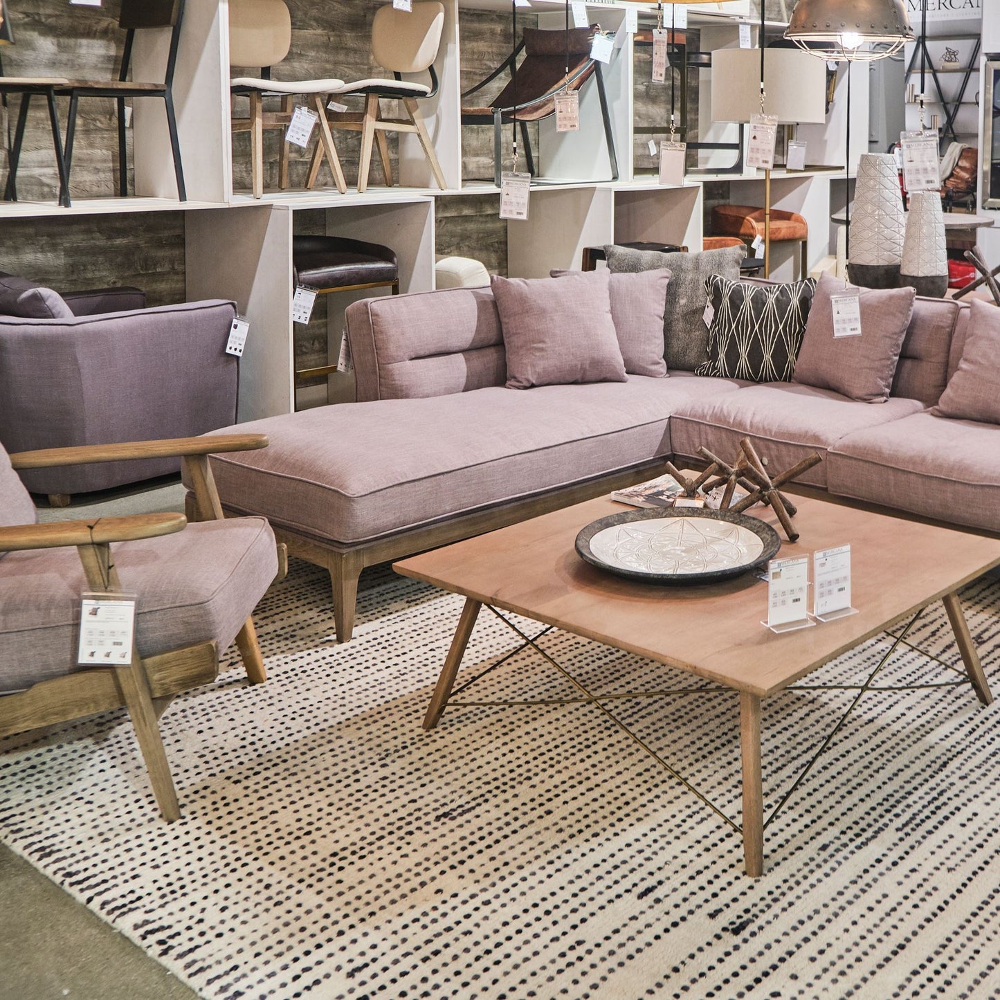 Kirby 40 X 40 X 15 Brown Solid Wood Top & Legs w/Metal Bracing Coffee Table