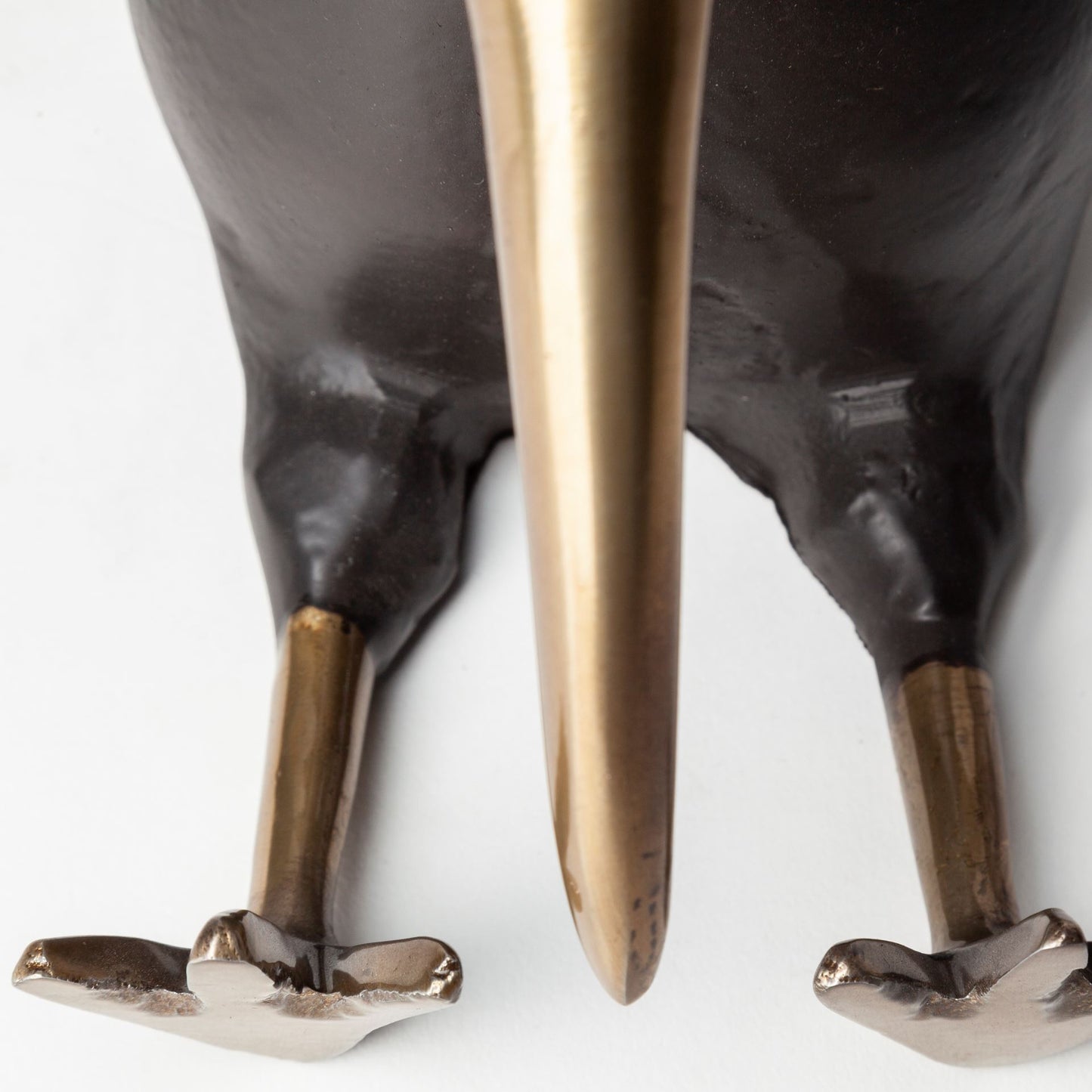 Dodo Kiwi 7L x 4W Black Cast Aluminum Mauritian Bird Sculpture