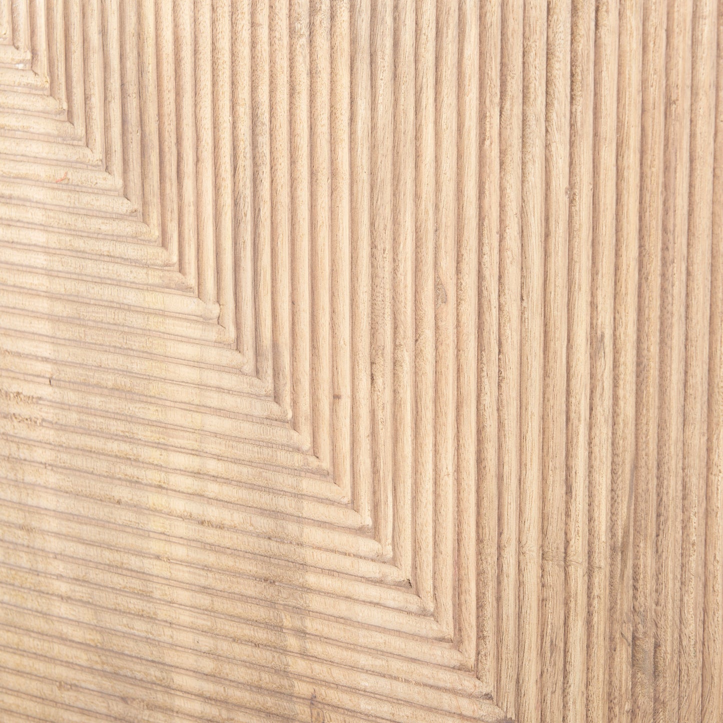 Cairo 78x19 Brown Solid Wood Black Metal Base 4 Door Cabinet Sideboard