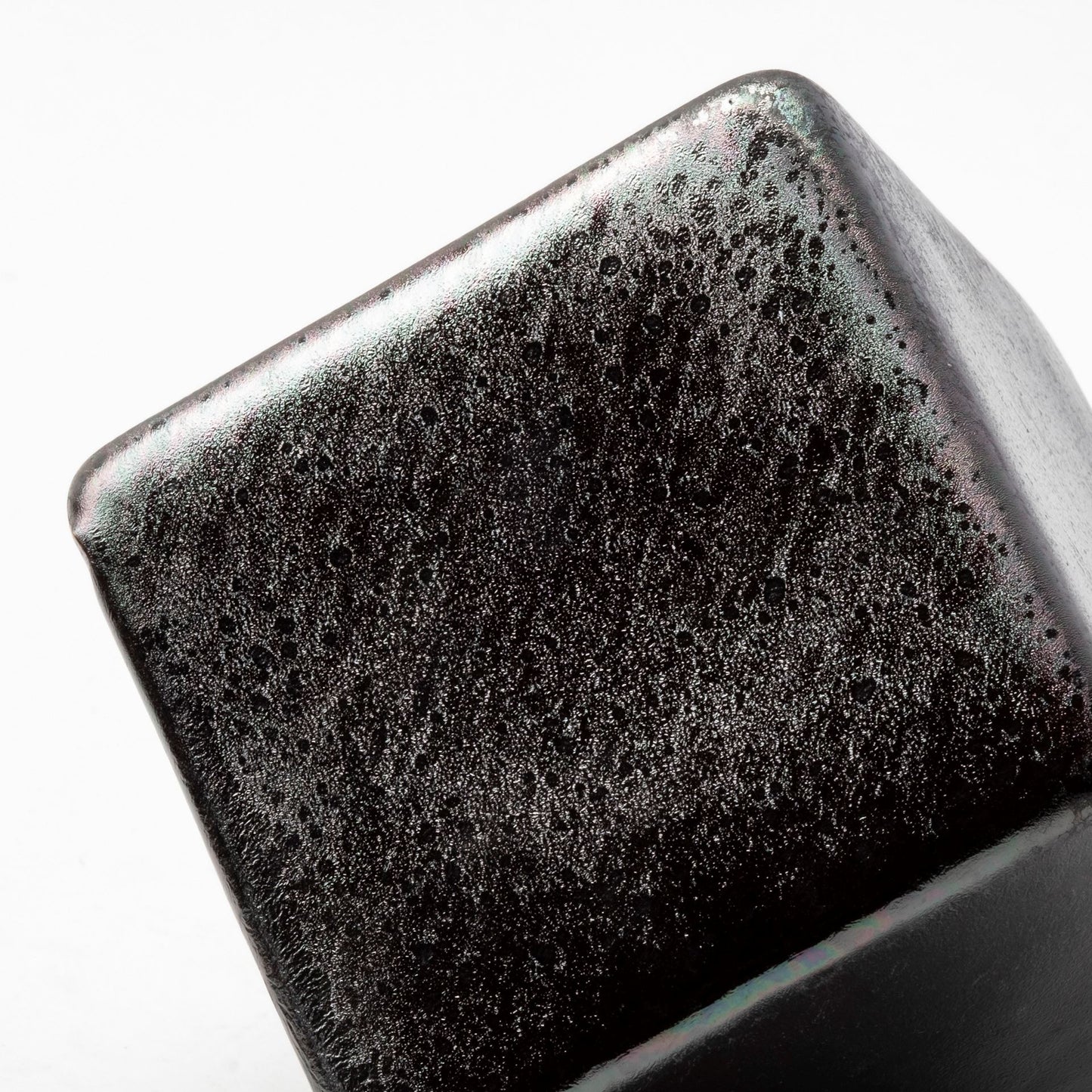 Mayweather (Set of 3) Black Geometric Ceramic Cubes