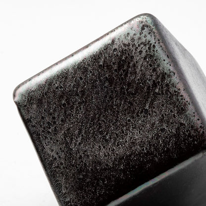 Mayweather (Set of 3) Black Geometric Ceramic Cubes