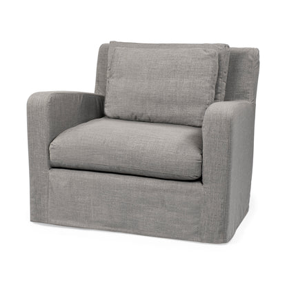 Denly III 38 X 38.25 X 34.5 Flint Gray Slipcover Upholstered Arm Chair
