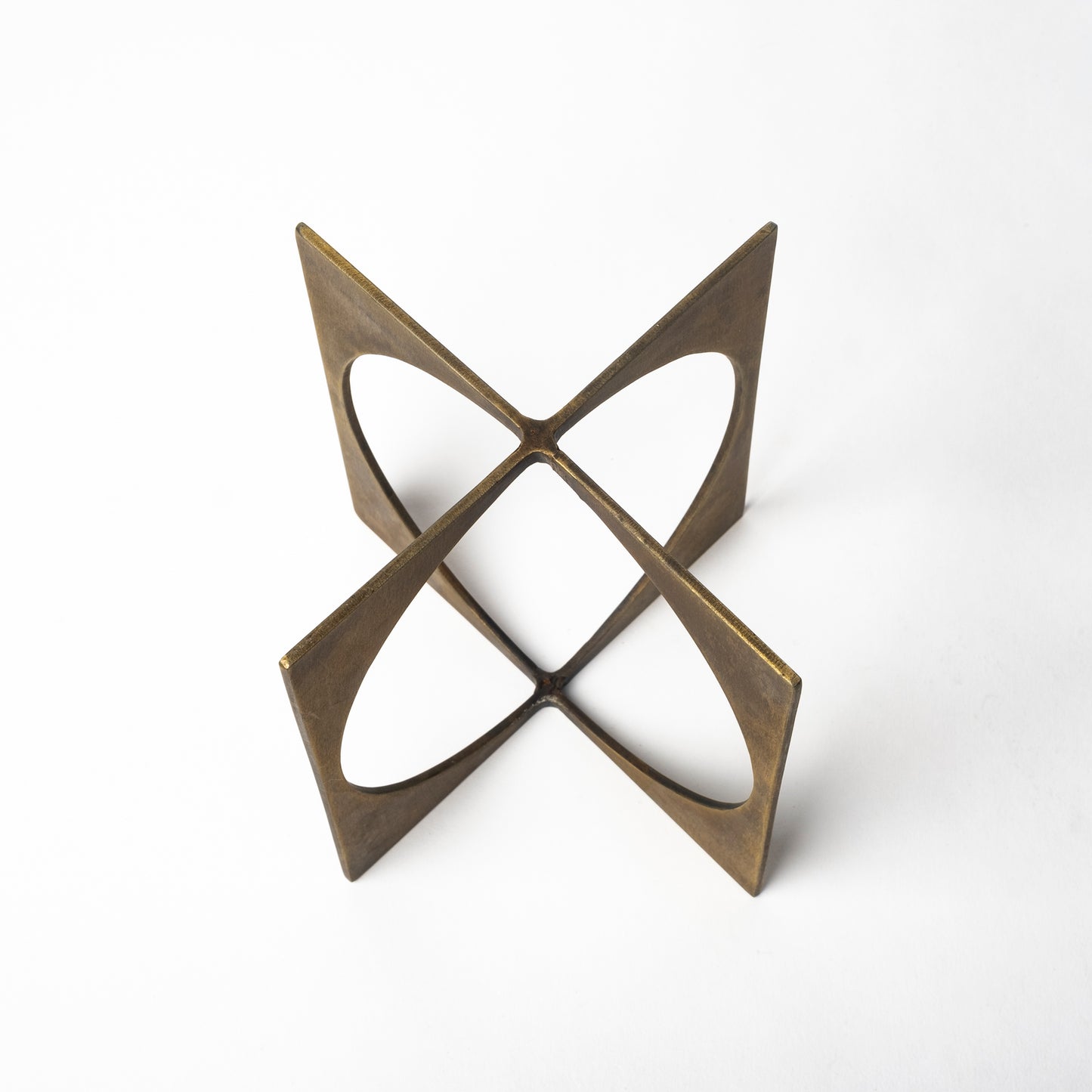 Lima I (Small) 6L x 6W Gold Geometric Decorative Object