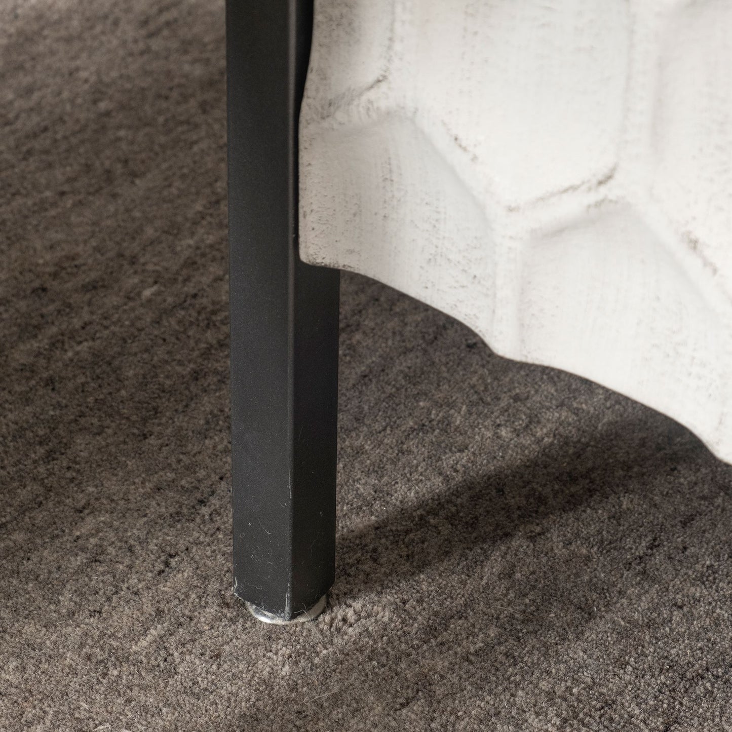 Savannah White Fir Veneer & Gray Metal 3-Door Accent Cabinet