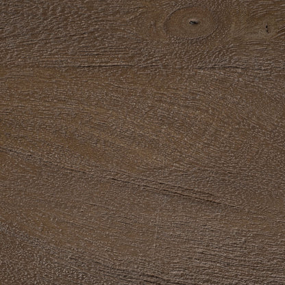 Swordfish 72L x 19W x 30.25H Two-Tone Brown Wood Cabinet Silver Metal Base 4 Cabinet Door Sideboard