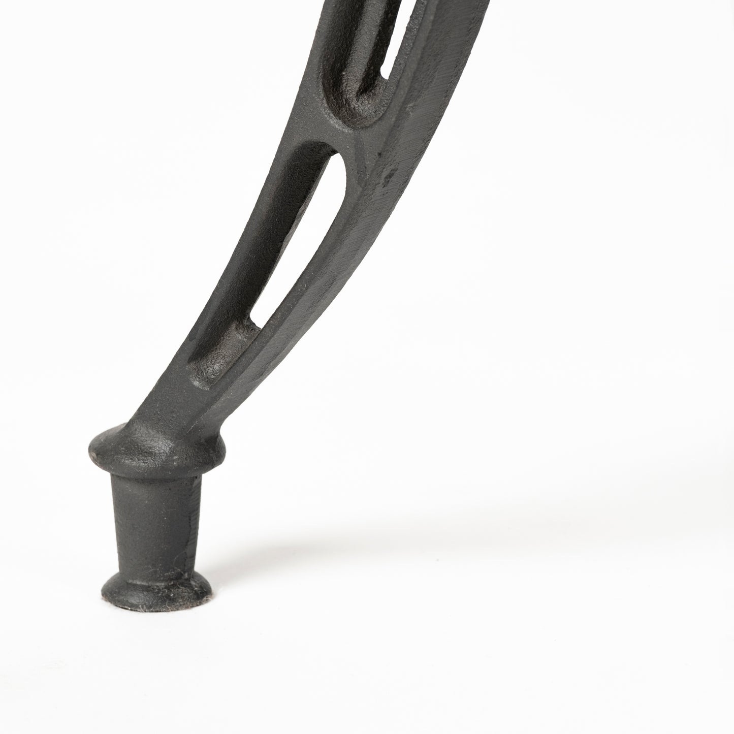 Emslie I 19"-25" Brown Wood Seat Black Metal Frame Stool