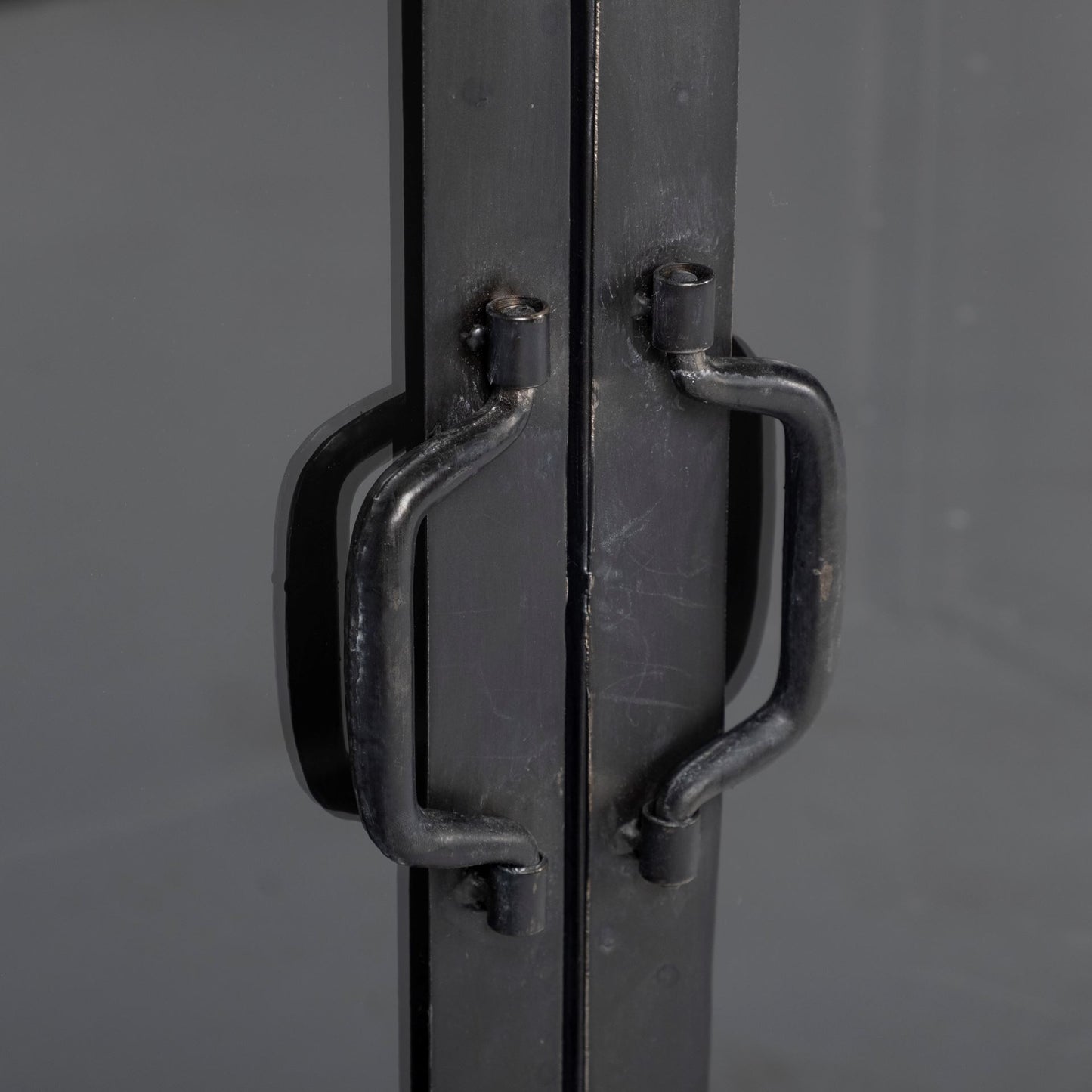 Pender 63" L Black Metal Glass Door Display Cabinet