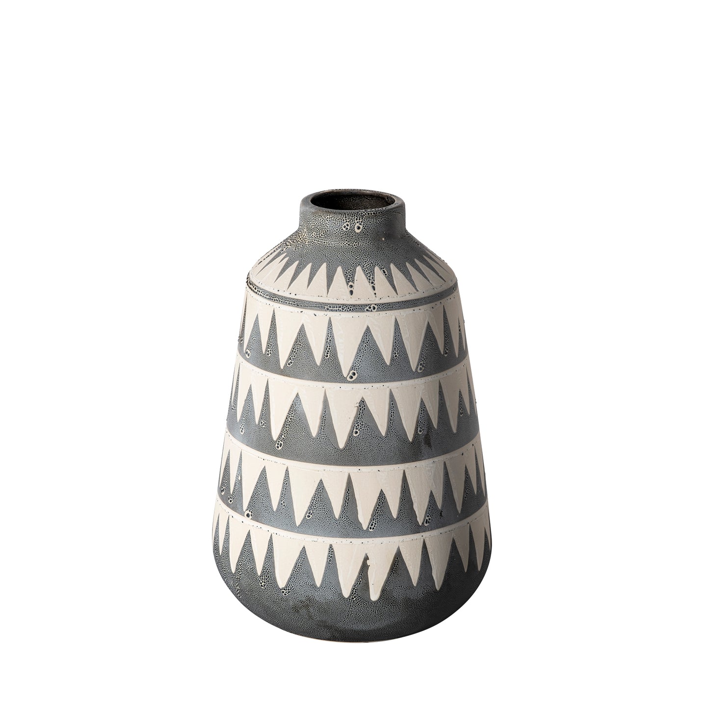 Delaney Large Gray Patterned Ceramic Vase