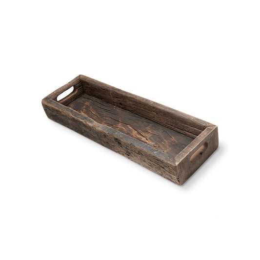 Vernon (Small) 24L x 7W Brown Reclaimed Wood Tray
