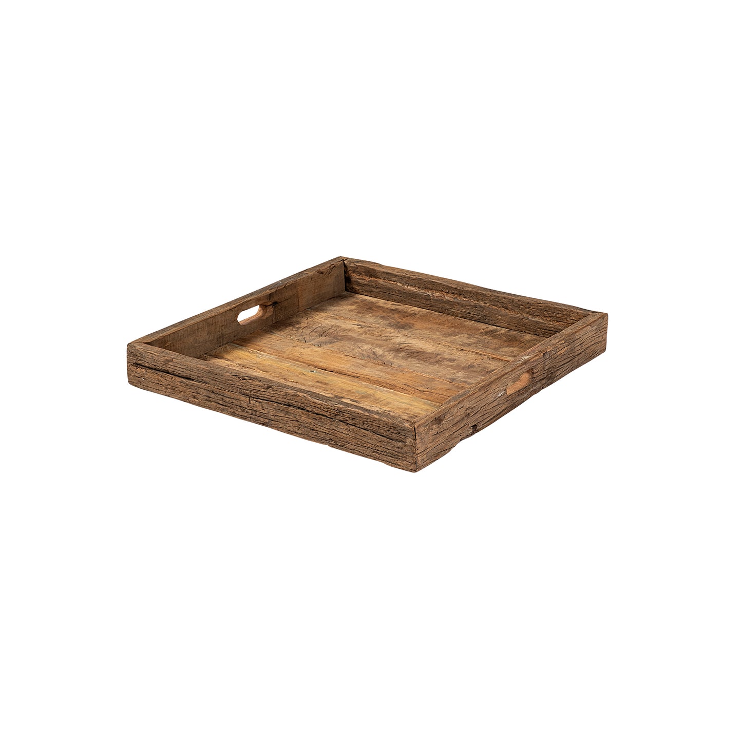 Carson (Small) 24L x 24W Brown Reclaimed Wood Tray