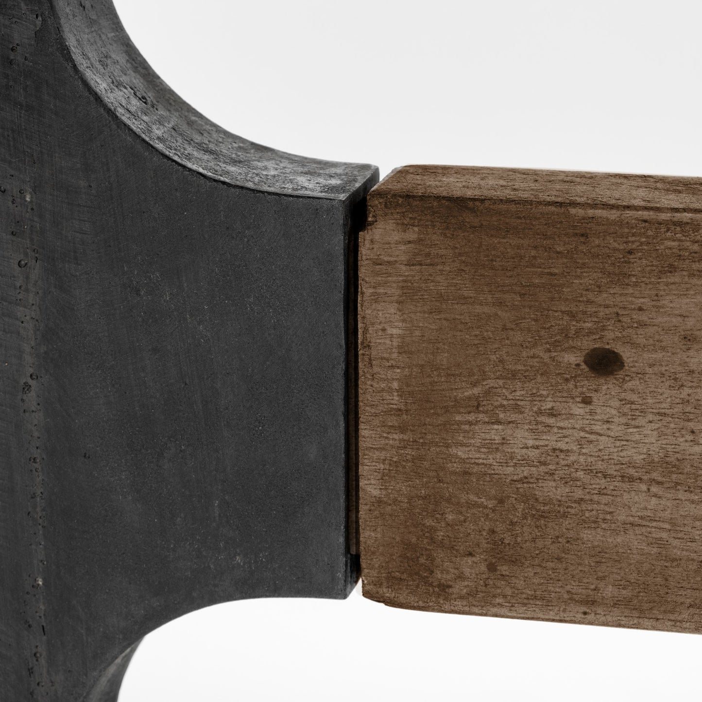 Araxi 95L x 41W x 30H Rectangular Brown Solid Wood Top Black Metal Base Dining Table