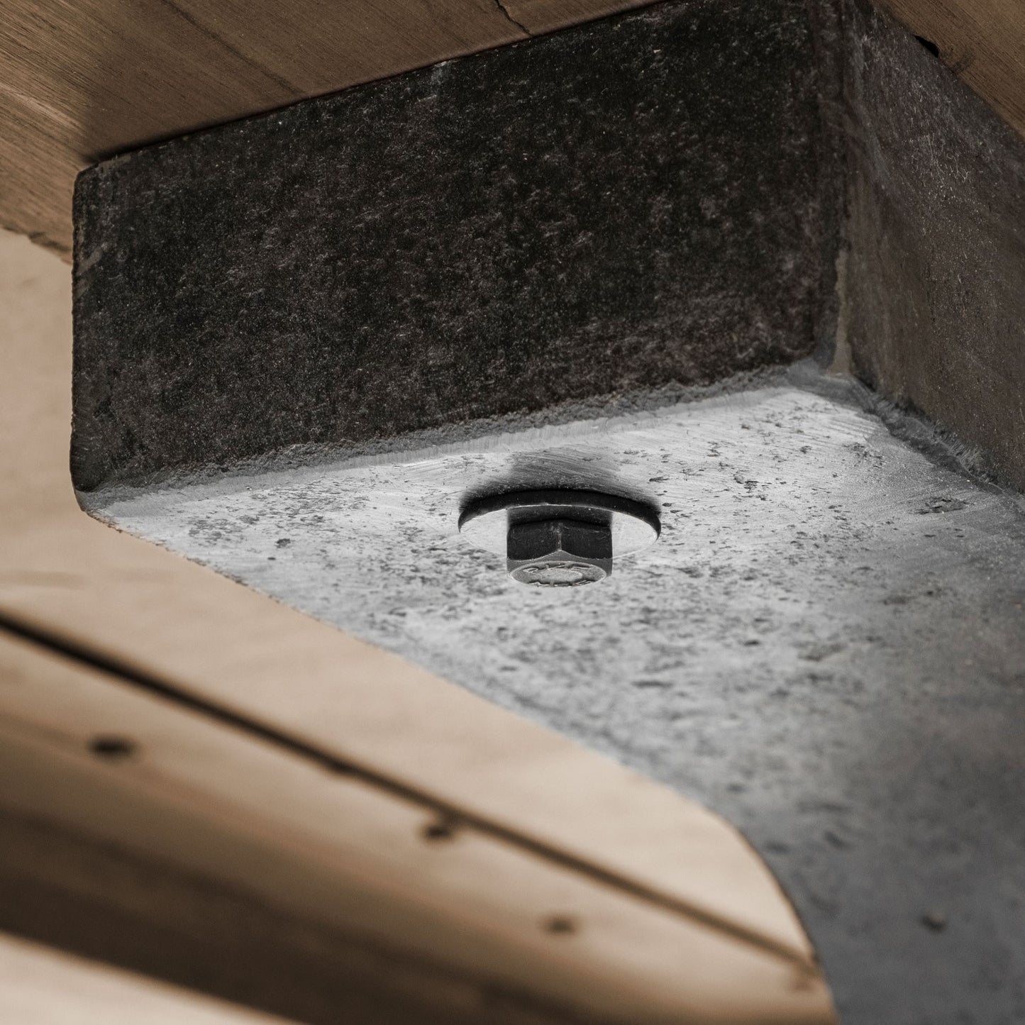 Araxi 95L x 41W x 30H Rectangular Brown Solid Wood Top Black Metal Base Dining Table