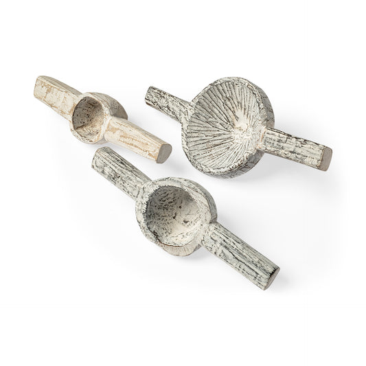 Oro (Set of 3) White Tribal Inspired Measuring Cups