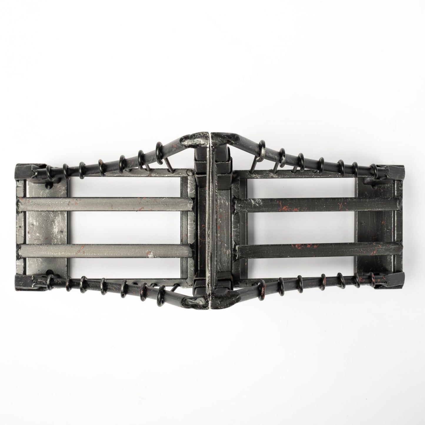 Suspension Set of 2 19L x 4W Brown Wrought Iron Suspension Bridge Bookends