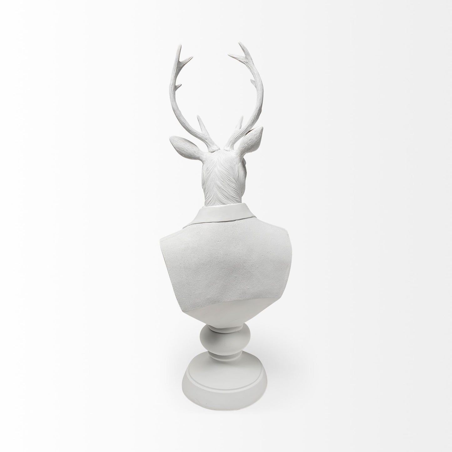Mozart 8L x 6W White Resin Deer In A Suit