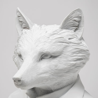 Murray 6L x 5W White Resin Business Fox