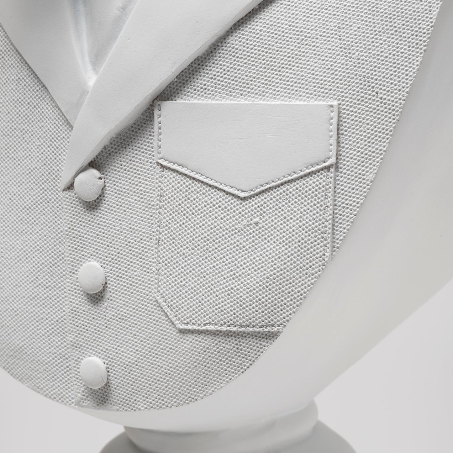 Mozart 8L x 6W White Resin Deer In A Suit