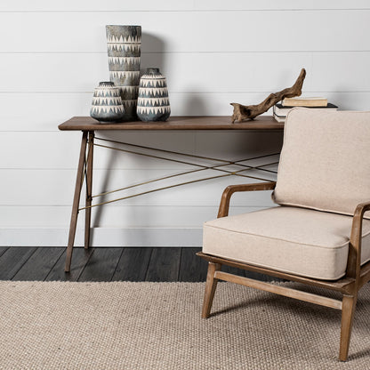 Delaney Large Gray Patterned Ceramic Vase