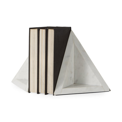 Sophia 8.0"L x 6.0"W x 7.0"H Marble Set Of Two Bookends
