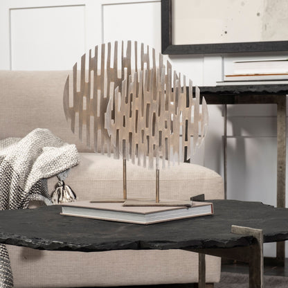 Ezra (Large) 13L x 3W Gold Metal Circular Decorative Object