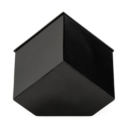 Ralph II Black Metal Cube Table Clock