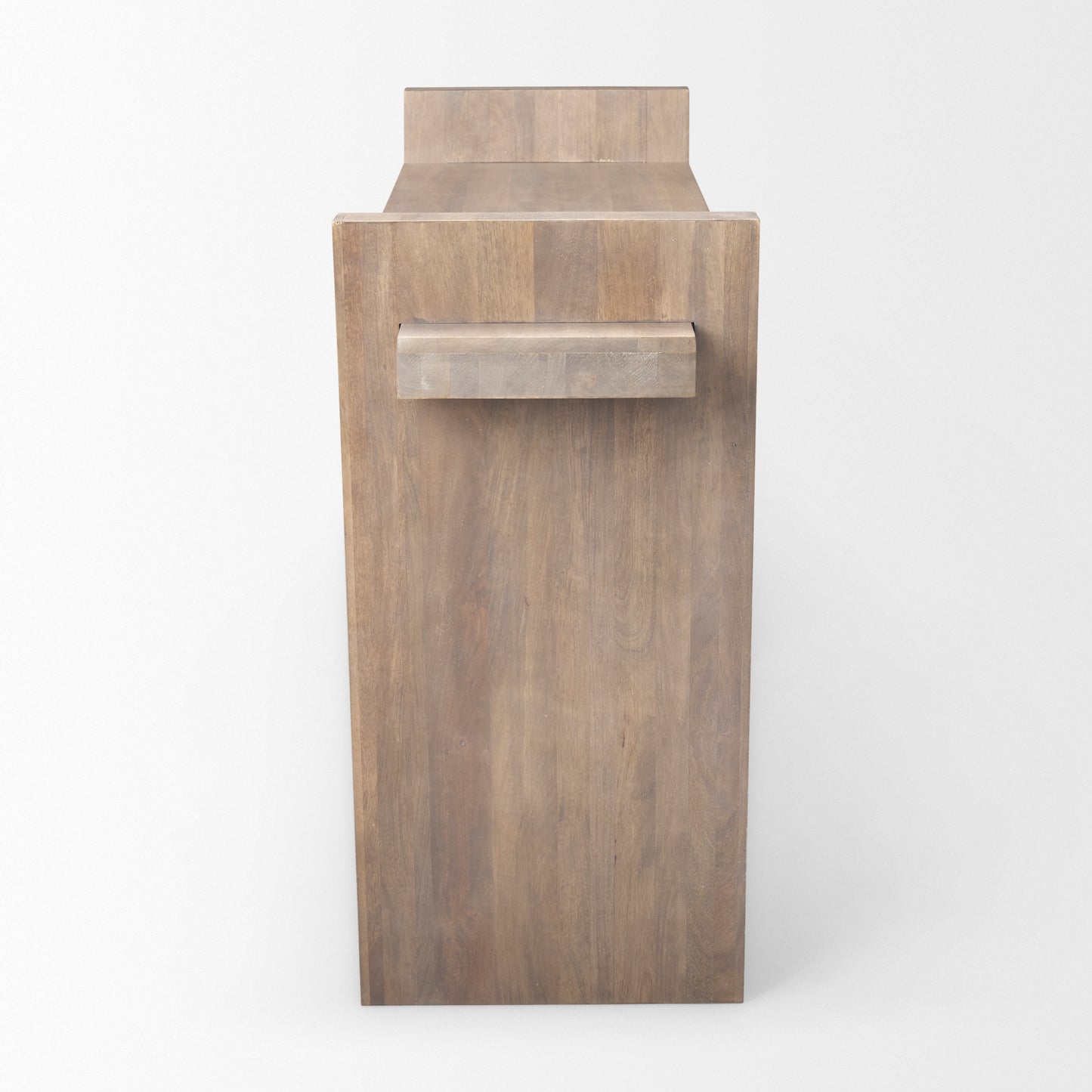 Elaine III 60L x 16W Brown Wood Angled Leg Console Table