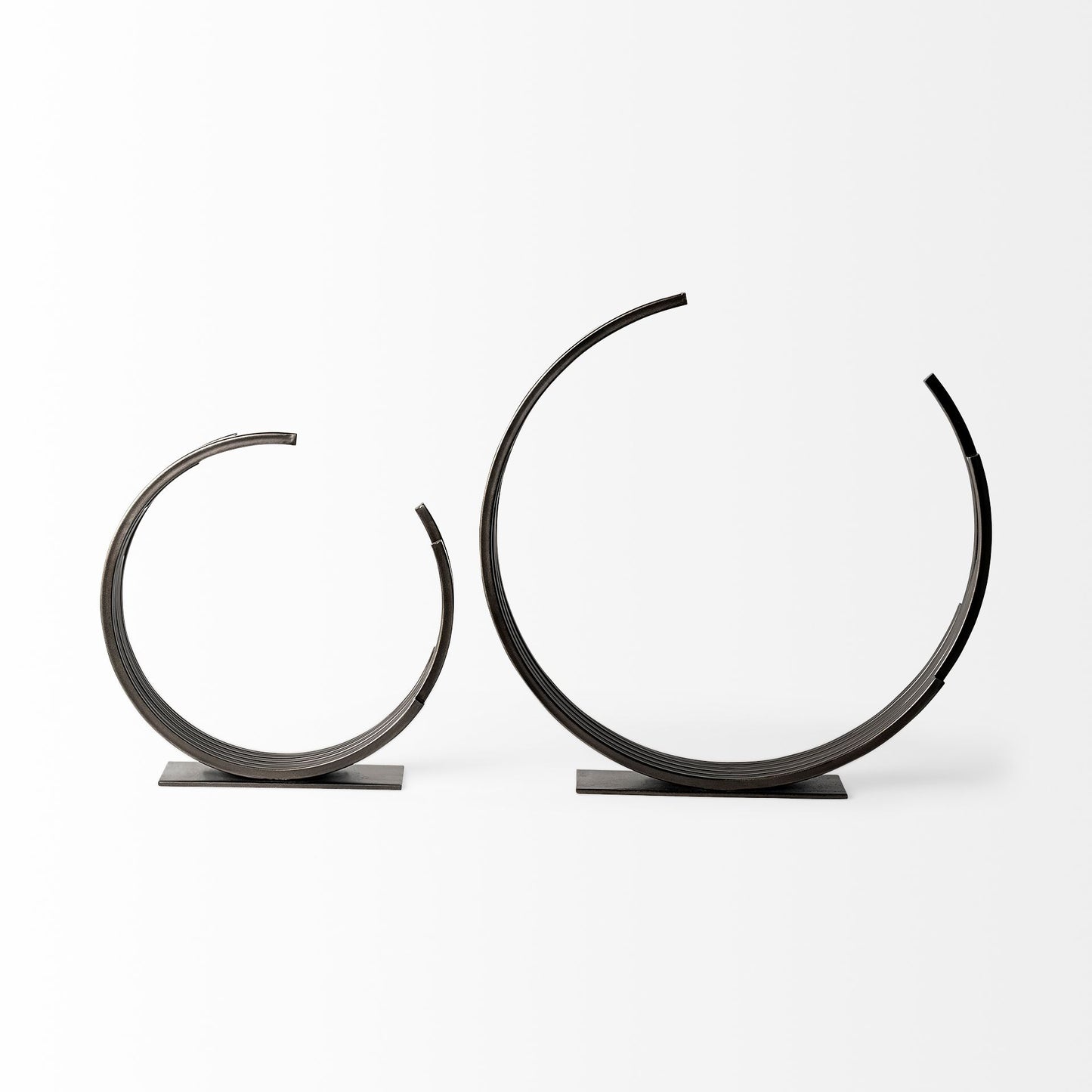 Taj (Large) 21L x 3W Black Broken Halo Decorative Object