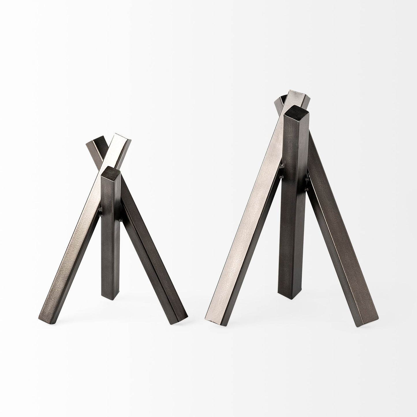 Bastian (Small) 8L x 7W Black Metal Abstract Object