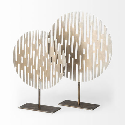 Ezra (Large) 13L x 3W Gold Metal Circular Decorative Object