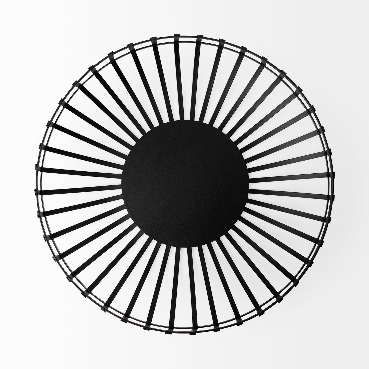 Emilio Set of 2 Black Metal Slated Bowls
