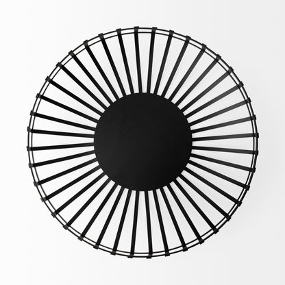 Emilio Set of 2 Black Metal Slated Bowls