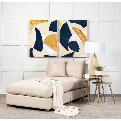 Reva III (Small) 16L x 16W Gold Round Top Cast Aluminum Accent Table