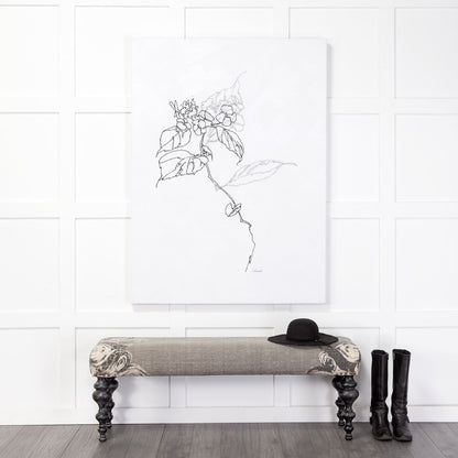 Alhambra 55L x 14W Upholstered Gray Seat W/Black Wood Legs Accent Bench