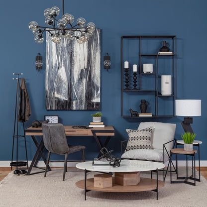 Jacob I Short White Ceramic Smiling Face Vase