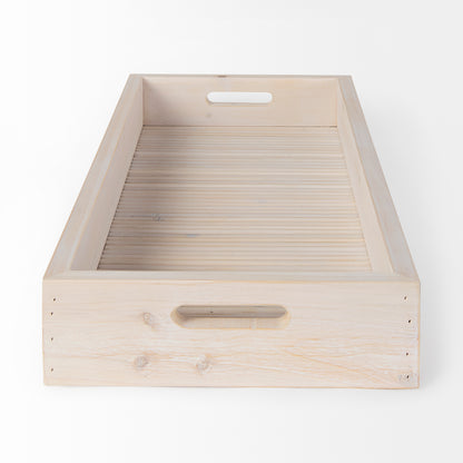 Horatio 28L x 12W Natural Wood Rectangular Serving Tray