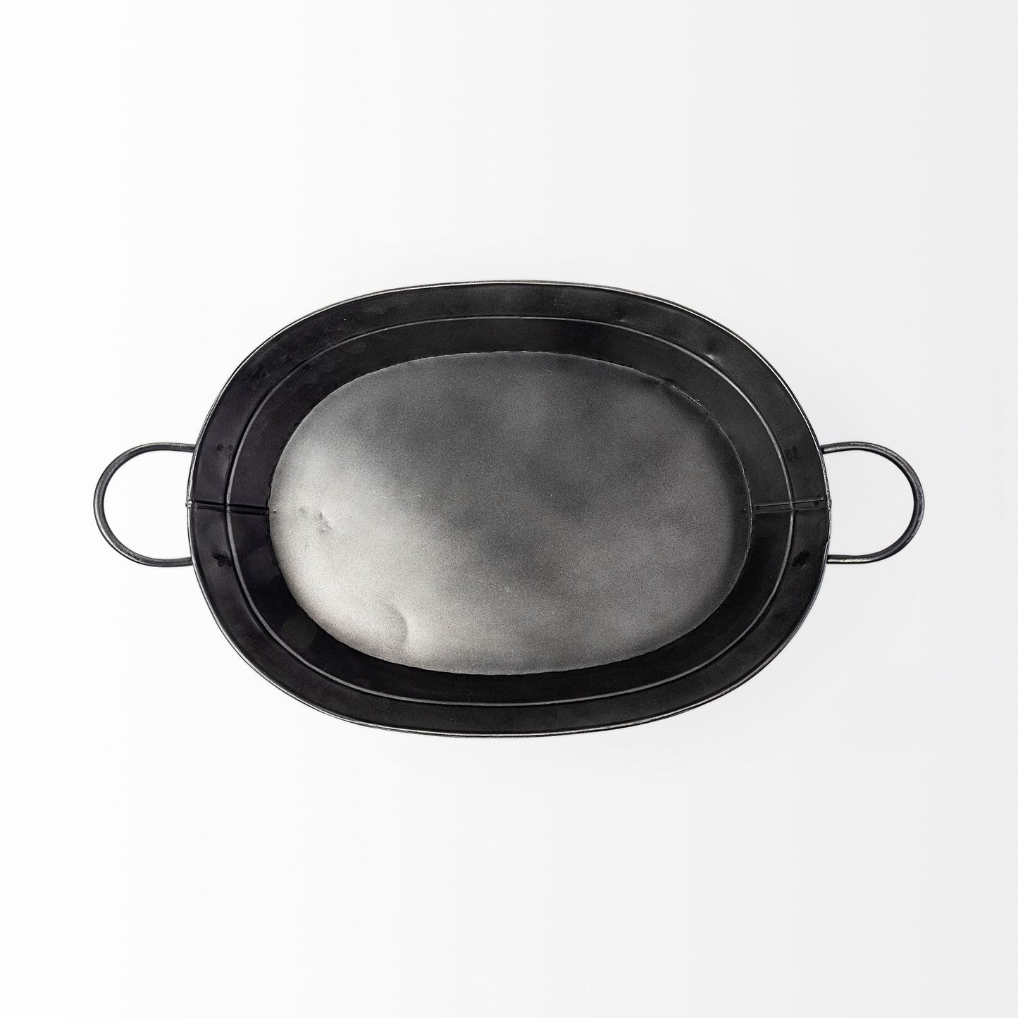 Reno 20L x 14W Black Metal Vintage Inspired Basket