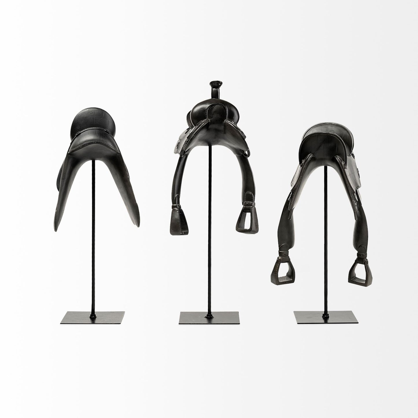 Colt I 9L x 8W Black Equestrian-Inspired Western Horse Saddle