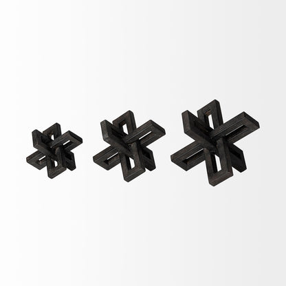 Aleph (Set of 3) Black Metal Small Medium & Large Jacks