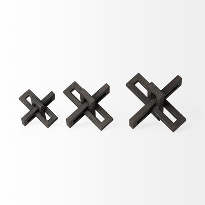 Aleph (Set of 3) Black Metal Small Medium & Large Jacks